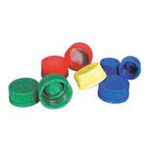 5637-00047 Polypropylene Linerless Screw Cap with Inner Sealing Lip, Green, GL45 Cap Size (Case of 10)