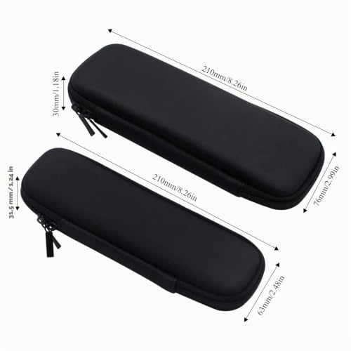 Sixfolo 2 Pièces Étui à Crayons Rigide pour Petits Objet (Noir) – vue 3