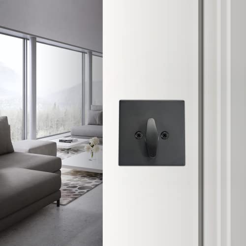 Toocust SQ_DEADBOLT_BLK Square Single Cylinder Deadbolt, Modern Deadbolt Lock With Keys, Door Locks With Deadbolt, Matte Black Deadbolt thumb #5
