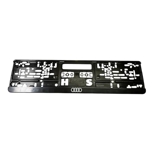 Audi 3292100100 License Plate Holder Rings Logo Number Plate Holder Black