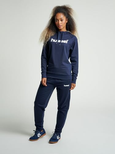 Hmlgo Cotton Logo Hoodie Woman Color: Marine_Talla: 2XL - 2