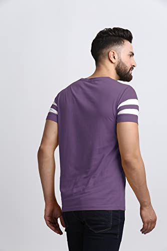 Image of RodZen Men's Cotton Regular Fit Striped T-Shirts (Pack of 2)