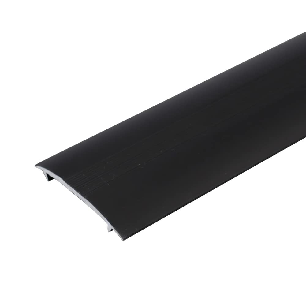 C68 36mm Anodised Aluminium Carpet Cover Strip Profile - Black, 3.0m