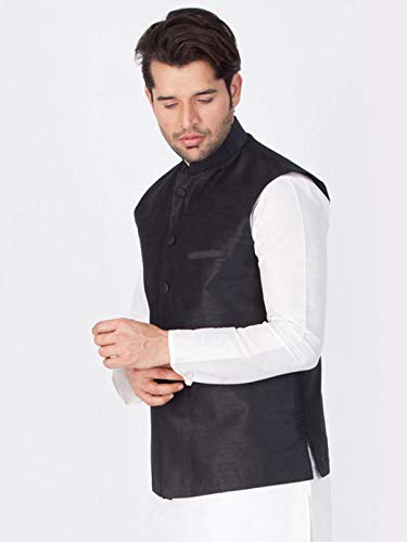 Elina fashion Men's Indian Nehru Jacket || Ethnic Jodhpuri Bandhgala Sleeve Less Waistcoat ONLY2