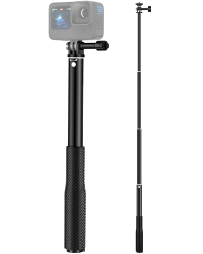 92cm Perche à Selfie Télescopique Etanche pour GoPro Hero 13/12/11/10/9/8/Max, DJI Osmo Pocket 3, DJI Osmo Action 5 Pro/4, AKASO EK7000/V50X et Autres caméras d'action
