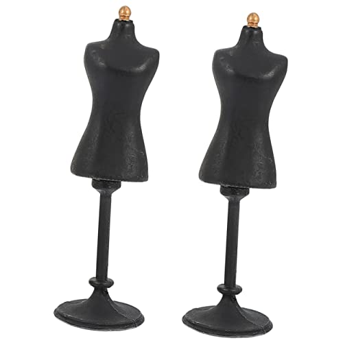 Imagen de Ciieeo 2 Piezas Mini Soporte De Maniquí Soporte Mini Maniquí Vestido De Muñeca para Muñecas Formas De Ropa De a Juguete De Bebe Sala De Juguetes Resina Juego De Comida Bebé