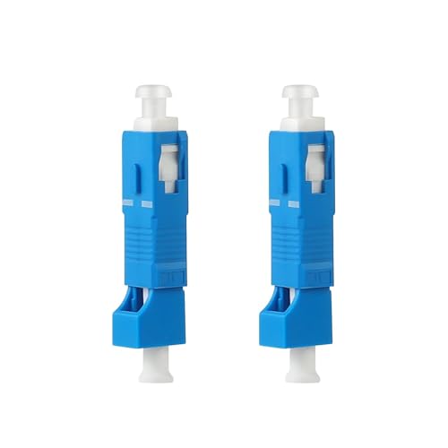2PCS SC Male to LC Female UPC Adapter Visual Fault Locator Fiber Adapter Hybrid Optical Convertor Adapters for Fiber Optic UPC Coupler Adapter