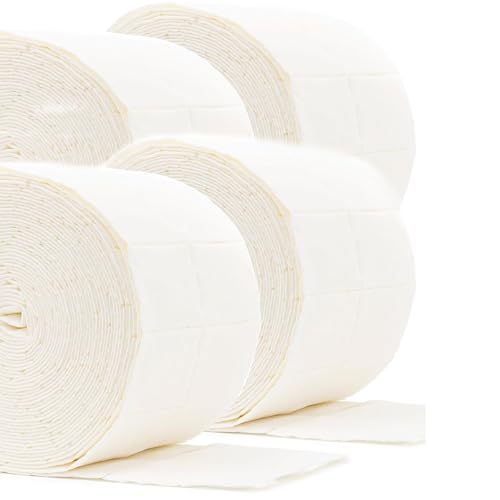 LALILL Dischetti di Cellulosa 2000 pz - 8 Strati - Pad Senza Pelucchi per Gel e Semipermanente - Nail Cleaner, Acetone, Remover - Accessori Manicure Professionale e Nail Art