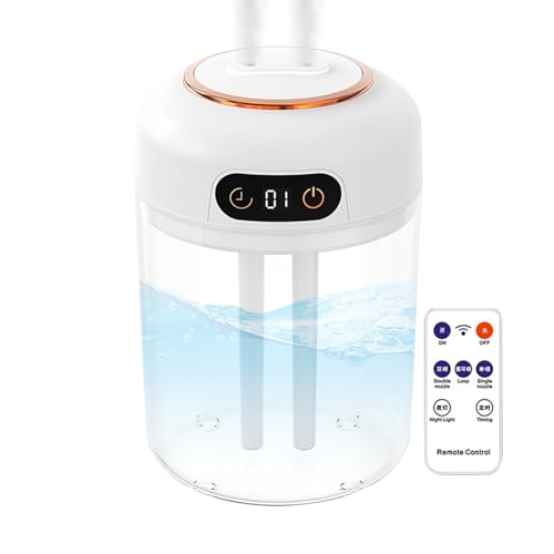 Imagen de Lnhgh Doble Con Control Remoto Humidificador Doble Silencioso para Oficina Dispositivo Hidratante Multifunción Para Dormitorio Sala Oficina