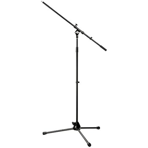 Pronomic MS-15 Professional Microphone Stand with Boom Black Cover