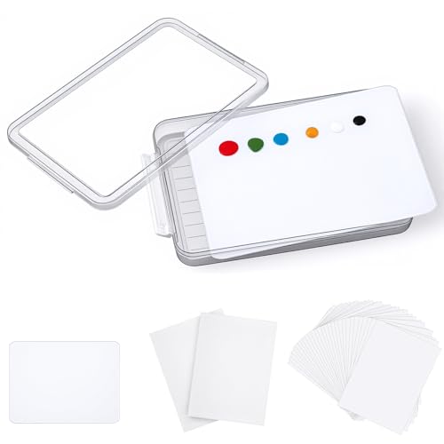 Nuanchu 1 Pcs 9 x 12 Inch Glass Palette for Oil Painting, White