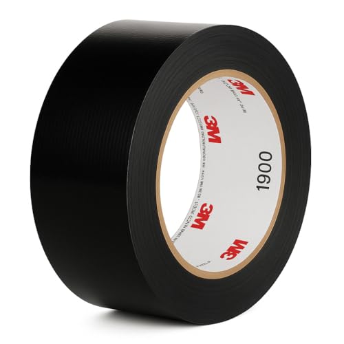 Dpm 1900 Duct Tape – Cinta americana de tela extra fuerte para reparaciones, fijación, embalaje, sellado, emergencias, todos los usos – Para interiores y exteriores – 50 mm x 50 m (Negro)