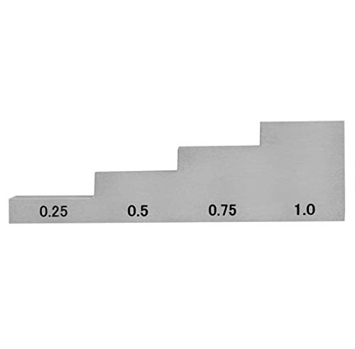 Ultrasonic Thickness Gauge 4 Step Calibration Blocks Thickness 0.250" 0.500" 0.750" 1.000" Test Block Material 1018 Steel miniatura 4