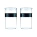 PRESSO, Set aus 2 Vorratsgläsern, Kunststoff, 1 l