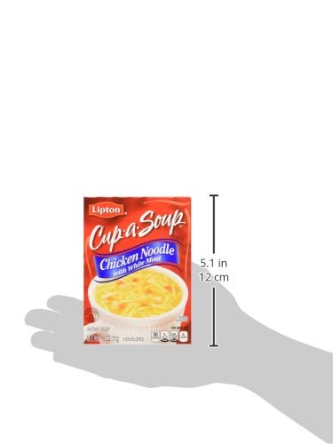 Lipton Cup-A-Soup Instant Soup For A Warm Cup Of Soup Chicken Noodle Soup Made With Real Chicken Broth Flavor 1.8 Oz 4 Ct, Pack Of 12 #TOP5
