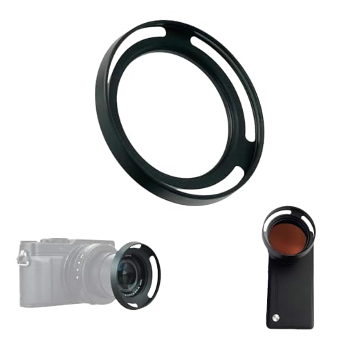 Image of GetZget 52mm Lens Hood Compatible with iPhone 13 /14 / 15 & Plus Mobile Cover, DSLR Camera Lens Protector Accessories(Lens Hood, 52mm)
