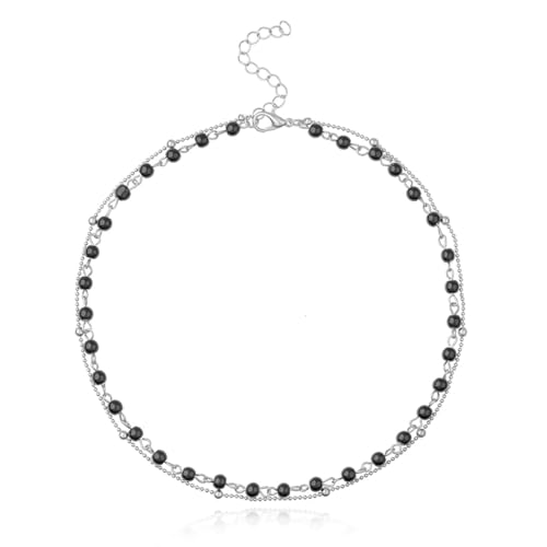 Yalice Beaded Choker Necklace Dainty Opal Birthstone Chokers Necklaces Jewelry