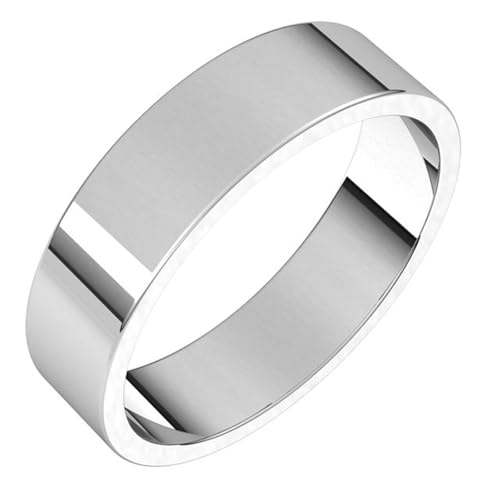 Wedding Bands for Women Men 4mm 5mm 6mm 7mm 8mm Wide Flat Plain Wedding Band 925 Sterling Silver 10K 14K 18K Gold Band Ring3