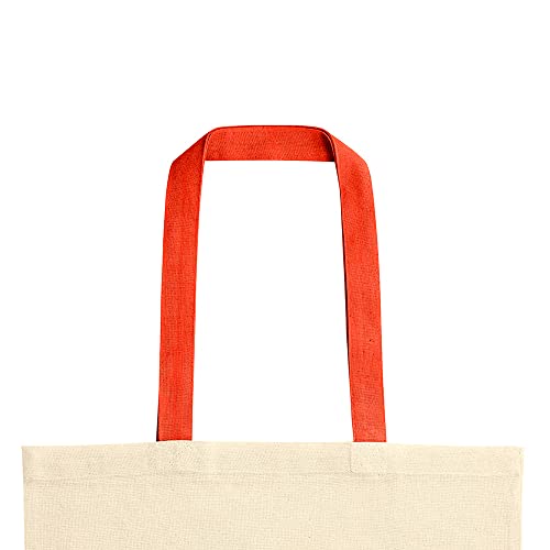 Sacola Ecobag em Algodão 37x41cm Udine TopGet (Vermelho)