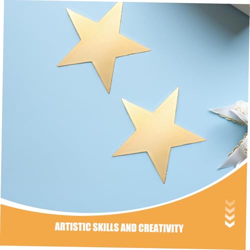 Elegantes Estrellas Doradas con Brillantina para una Decoración Sofisticada 3