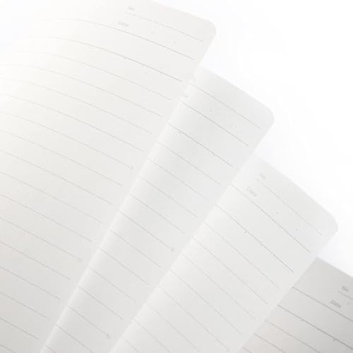Cuaderno con línea horizontal y espiral con tapa de PP impermeable para notas 6