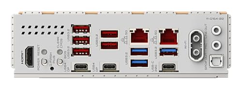 GIGABYTE X870E AERO X3D WOOD Scheda Madre - Supporta CPU AMD Ryzen 9000, VRM digitale a 16+2+2 fasi, fino a 9000Hz DDR5 (O.C.), 2xPCIe 5.0 + 2xPCIe 4.0, Wi-Fi 7, LAN 5GbE, USB 4 - Scheda madre - Immagine 5
