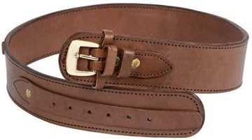 Western Justice Gun Belt, 42-46 Waist, 38-Cal Loops, 2.5 Wide, Chocolate Leather