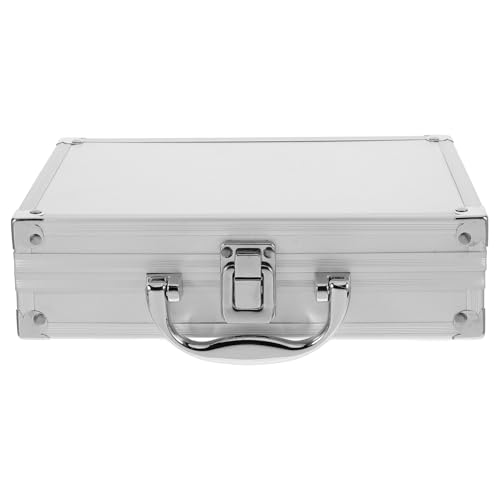 SEWACC Aluminum Briefcase Multi-functional Toolbox Carrying Box Handheld Suitcase for Garden Tools Cosmetic Instrument