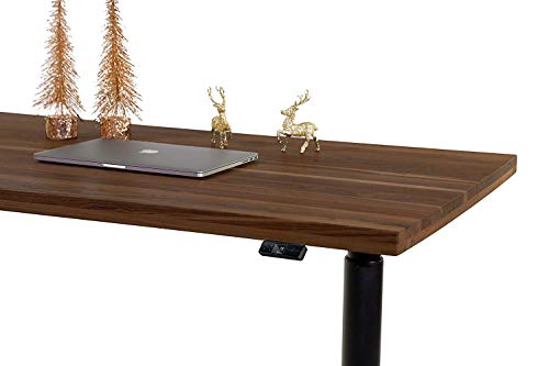 Preisvergleich Produktbild OAKO Denmark Elektrisch höhenverstellbar Bürotisch, Natürliche Eichenoberfläche, Sit-Stand Desk, Electric Height-Adjustable Desk by (Mahogany, 180 x 80 cm)
