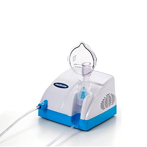 Medicate Inalador Compressor Md1000 Azt Azul/Branco