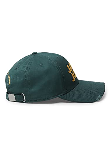 Buy JACK & JONES Men's Cotton Baseball Cap with Adjustable Back Closure | Unisex Cap Forest Night at Amazon.in - Image 3