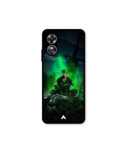 Image of Premium Anime 1 Case for Oppo A17k (Glossy Finish) Soft-Touch Metal TPU Back Cover, Shockproof, Designer, Aesthetic Mobile Phone Case