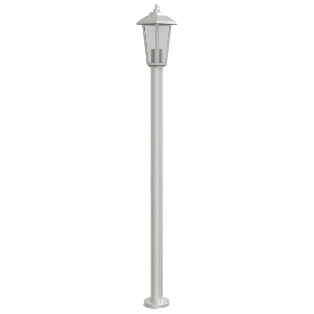 Lampada da Terra per Esterni Argento 120 cm in Acciaio Inox,Lampade da Terra,Lampada da Terra Moderna,Lampade da Terra per Soggiorno-4006383