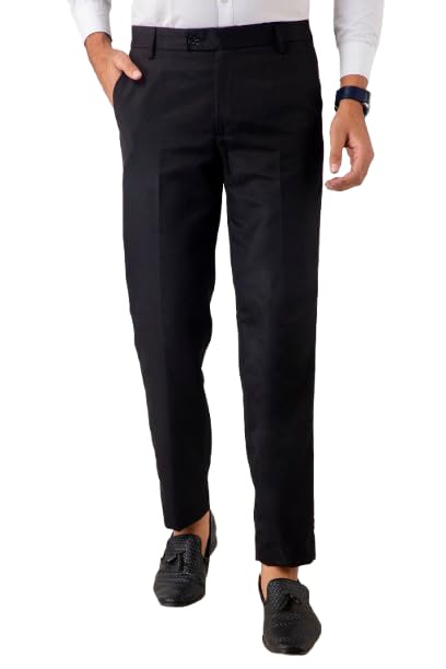 vx9 Men's NavyBlue Formal Trouser, Slim Fit, Smart Office Wear-picture-53