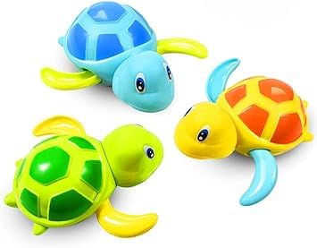 Coocicyi Bath Toys for Toddlers Age1 Years Old,Pool Toys for  Kids,Baby Funny Wind Up Swimming Turtle Bath Toy,Cute Floating Bathtub Water