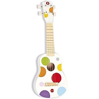 Janod Confetti Children’s Ukulele – Ages 3+ – J07597 - Les Beatles, Paul McCartney, John Lennon, RIngo Starr, George Harrison