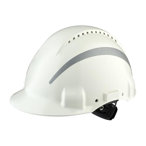 Casque 3M ventilé blanc G3000NUV-R-VI pour rester protégé et au frais sur vos chantiers
