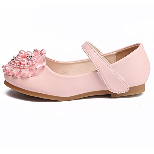 Little Girl's Adorable Mary Jane Slip on Ballerina Flats Flower Girls Party Princess Dress Shoes2