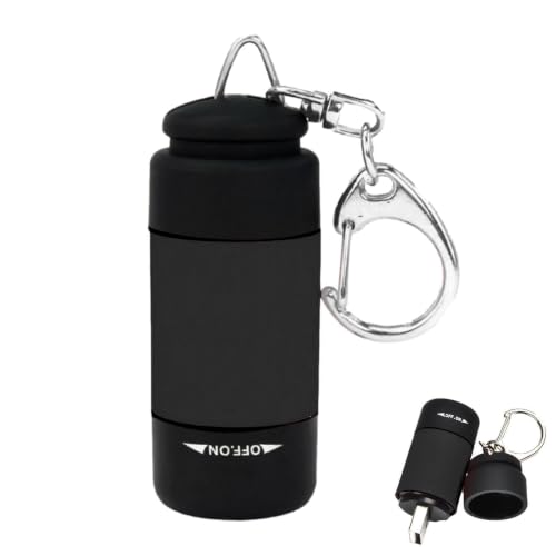 Linternas pequeñas potentes | Linternas recargables de bolsillo | Llavero pequeño impermeable para espacios reducidos, inspección, camping, al aire libre.