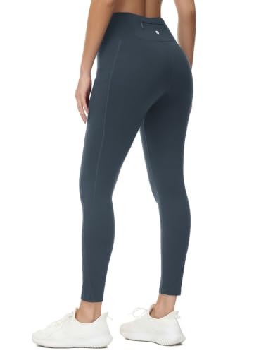 Image of baleaf Women's Fleece Lined Leggings Thermal Warm Winter Tights | 25 inch /27 inch, Water Resistant, Pockets, Running, Hiking, Yoga, Skiing, Travel, for Cold Weather, Leggings for Women