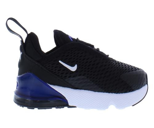 Nike Air Max 270 Baby/Toddler Shoes (HF0098-001, Black/Racer Blue/Dark Grey/White) Size 52