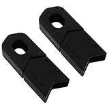 ZZHXSM Bicycle Crank Protector Black Silicone Arm Boots MTB Bike Crankset Protective Sleeve Cover