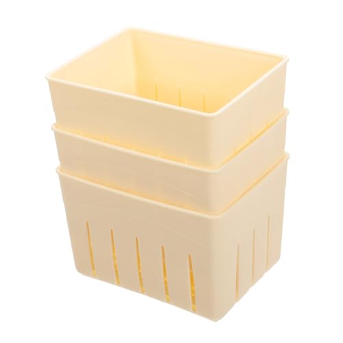 KICHOUSE Wood Cheese Press for Home Use Tofu Maker Cheese Press Tool Simple Press for Tofu Cheese Sturdy Plastic Mould
