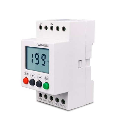 Relés de monitoreo protector de bajo voltaje AC DC 110V-240V carril DIN 1 Uds 2