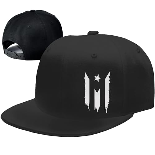 Snapback Hats Men Puerto Rico Flag Hat Flat Bill Hat for Men Adjustable Snap Back Flat Brim Cool Fitting Hats Mens Basketball Cap Hip Hop Trucker caps Accessories Mens Fishing Gifts