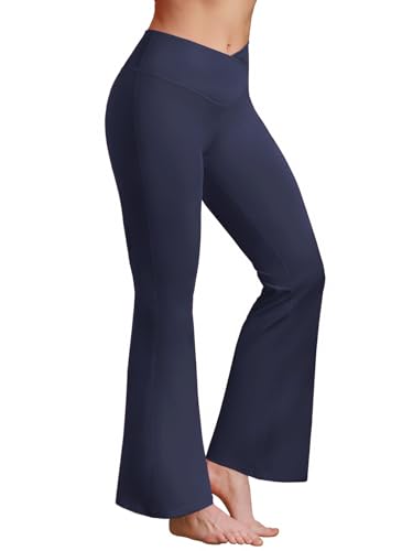 BRXL Petite Yoga Pants High Waist Flare Leggings Tummy Control Blue 3XL - image 1