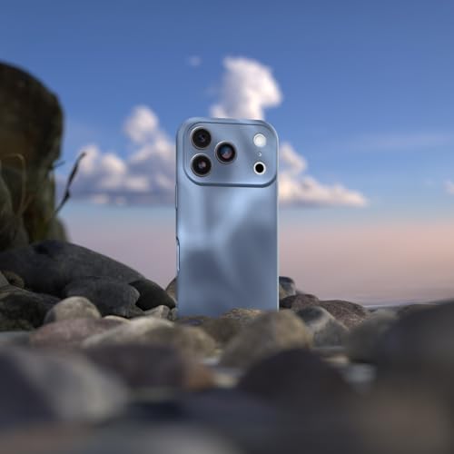 Image of OtterBox iPhone 17 Pro Figura Series Case - Polus Blue - Aesthetic, Silicone Phone Cases, Protective Minimalist Design, MagSafe iPhone Case with Camera Protection