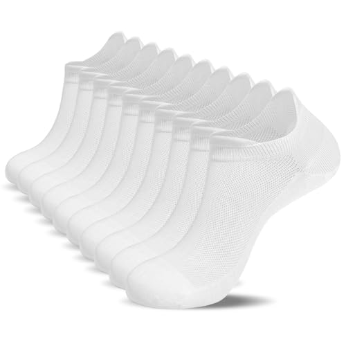 Image of Ankle Socks for Women Cotton Thin Athletic Running Low Cut No Show Socks with Heel Tab 5 Pairs