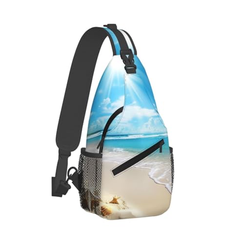 Bolso cruzado deportivo negro para hombre y mujer miniatura 2