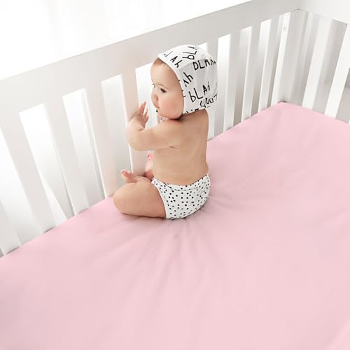 Image of Little Grape Land 2PK Crib Sheets for Girls,Soft Mattress Cover 52x28